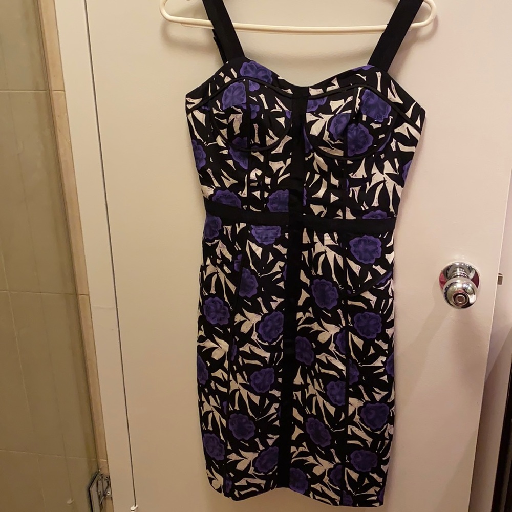 Rebecca Minkoff purple flower dress size 4